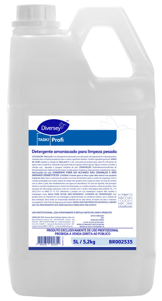 TASKI PROFI 4x5L - DETERGENTE AMONIACADO PARA LIMPEZA PESADA